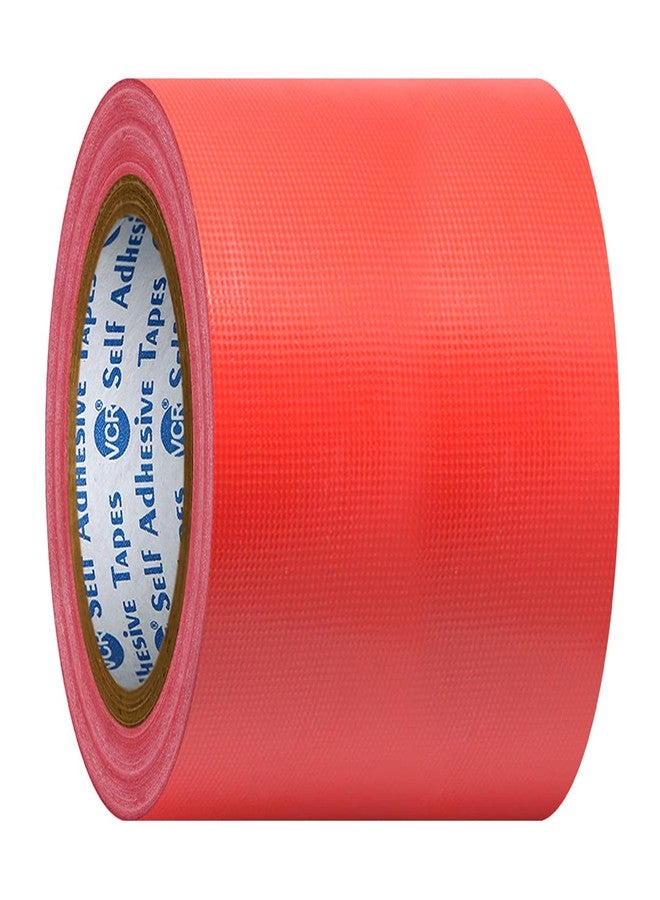VCR Red Duct Tape - 18 Meters in Length 96mm / 4" Width - 1 Roll Per Pack - Strong Book Binding Tape - Waterproof Heavy Duty Duct Tape - Image 3